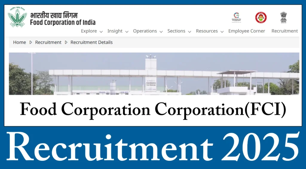 FCI Recruitment 2025 Notification Out, Check Details & Apply Offline 1 FCI Recruitment 2025 Notification Out, Check Details & Apply Offline
