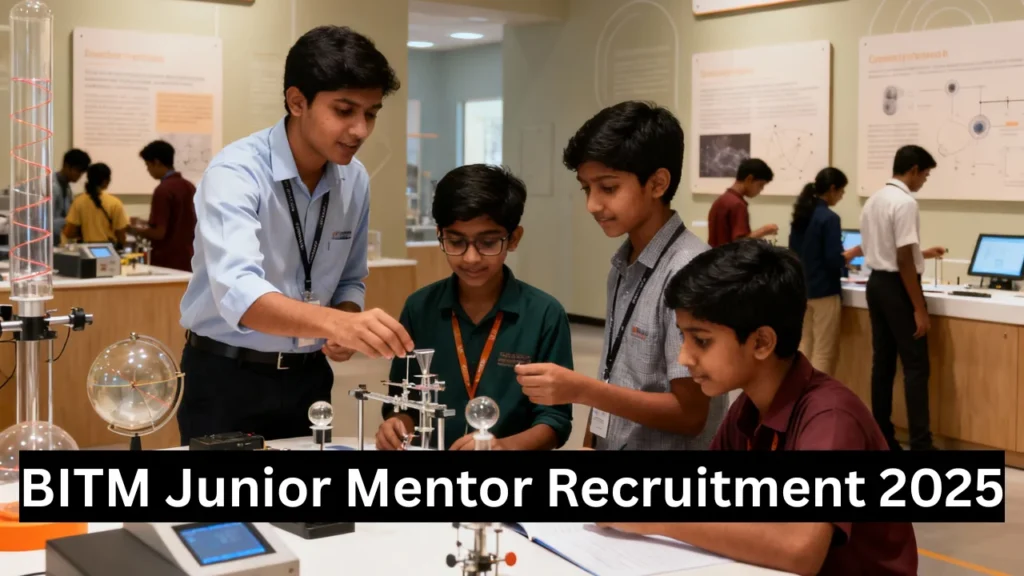BITM Recruitment 2025: Walk-In for Junior Mentor Posts at Kolkata and Siliguri 1 BITM Recruitment 2025 for Junior Mentor