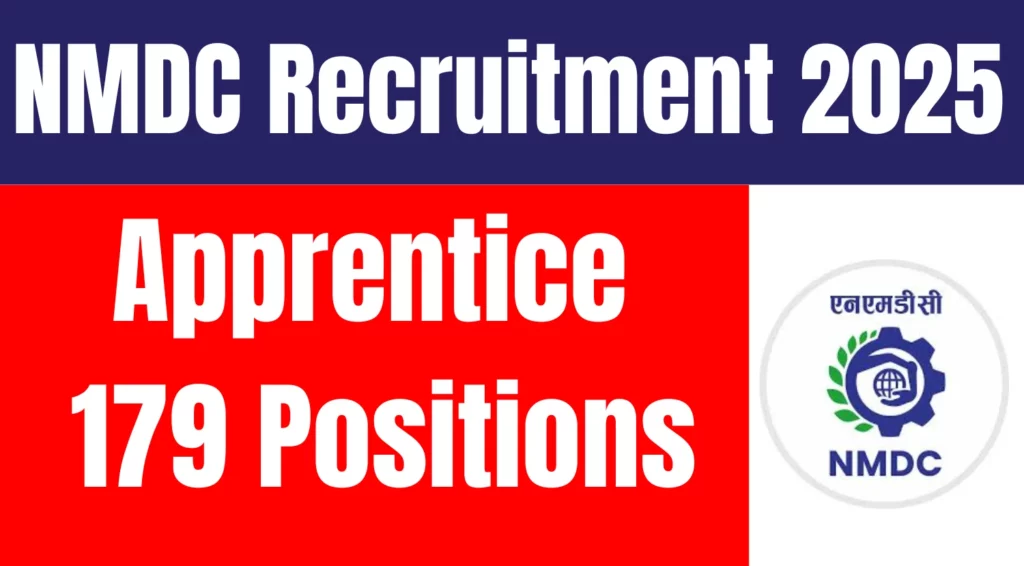 NMDC Apprentice Recruitment 2025 Notification Out for 179 Vacancies 1 NMDC 179 Apprentice Recruitment 2025