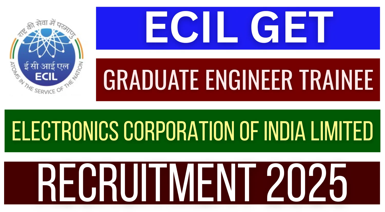 ECIL GET Recruitment 2025 – Notification PDF and Online Application
