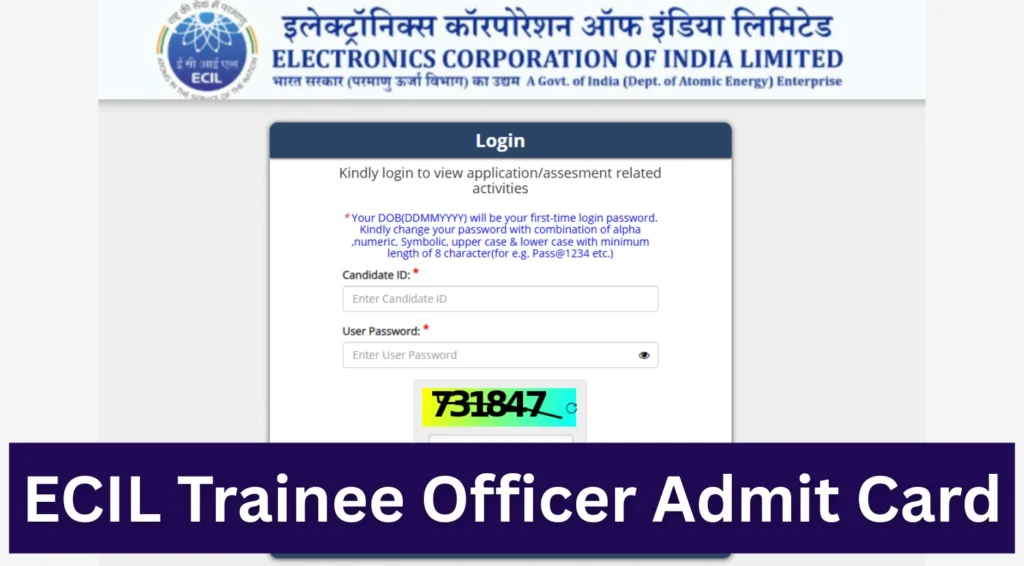 ECIL Trainee Officer Admit Card 2025 Released: Check Exam Timeline, Mock Test Link, and Key Dates Now 1 ECIL Trainee Officer Admit Card