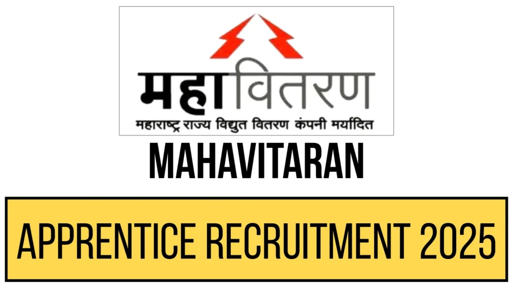 MAHAVITARAN Apprentice Recruitment 2025, Apply Online for 187 Vacancies at apprenticeshipindia.gov.in 1 MAHAVITARAN Apprentice Recruitment 2025, Apply Online for 187 Vacancies at apprenticeshipindia.gov.in