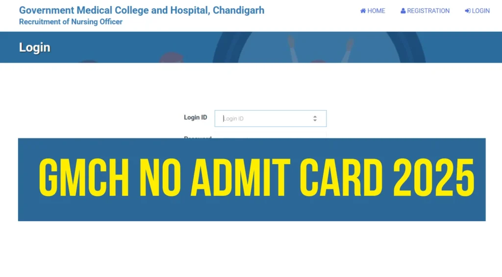 GMCH Chandigarh Nursing Officer Admit Card 2025 OUT for Written Exam, Download Now 1 GMCH Chandigarh Nursing Officer Admit Card 2025