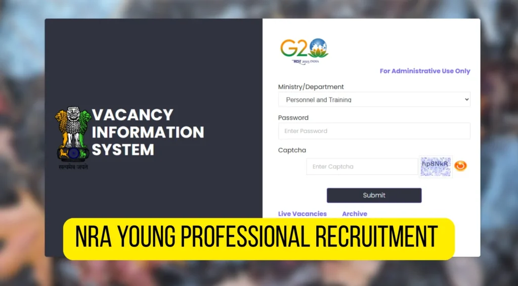 NRA Young Professional Recruitment 2025 Notification Out on Contract Basis 1 NRA Young Professional Recruitment 2025 Notification Out on Contract Basis