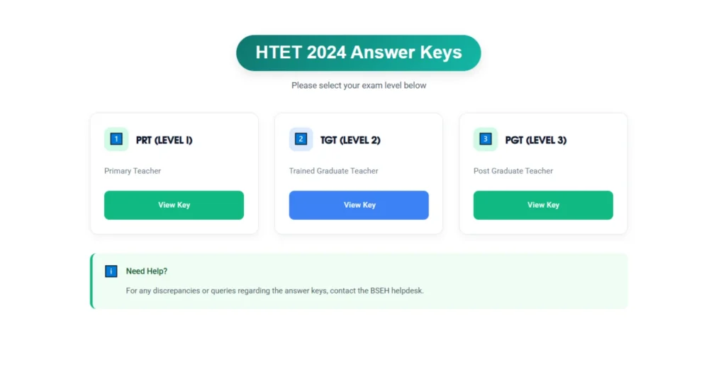HTET Answer Key 2025 OUT at bseh.org.in: Download Haryana TET Response Sheet 1 HTET Answer Key 2025 OUT at bseh.org.in: Download Haryana TET Response Sheet
