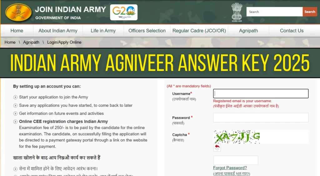 Indian Army Agniveer Answer Key 2025, Here's How to Check when released 1 Indian Army Agniveer Answer Key 2025