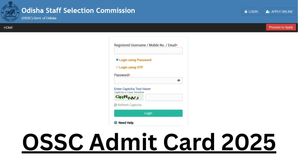 OSSC CRE Prelims Admit Card 2025 Out, Download Jr Steno, Jr Typist & Other Admission Letter 1 OSSC CRE Prelims Admit Card 2025