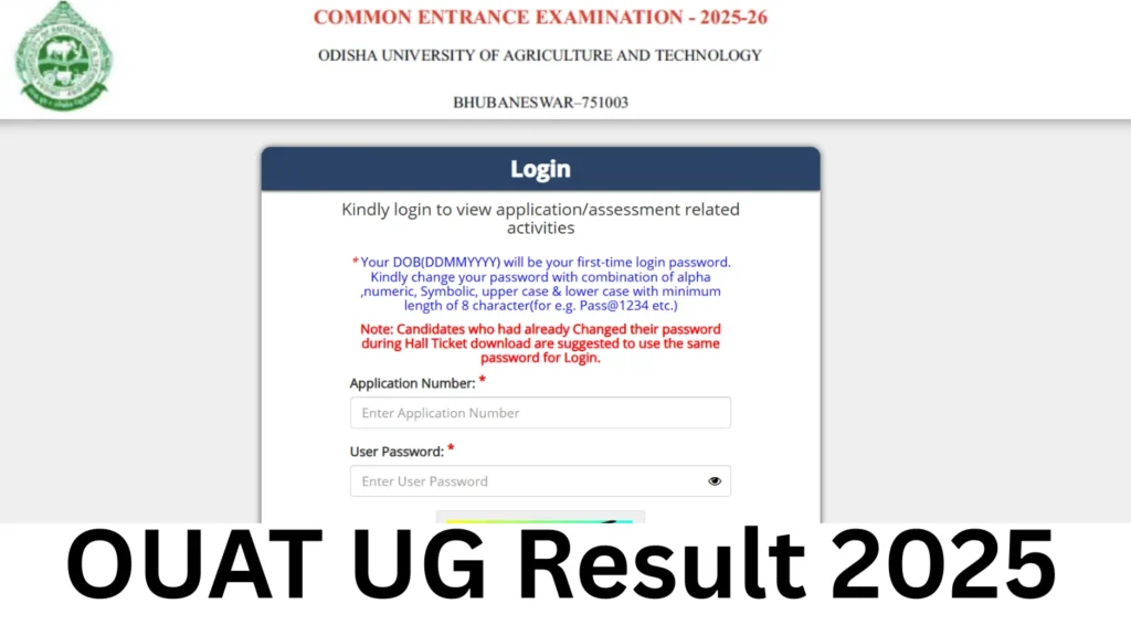OUAT UG Result 2025 OUT Today: Percentile Score Link, Rank and Intimation Card Dates 1 OUAT UG Result 2025