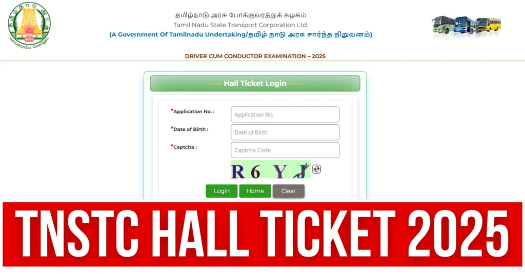 TNSTC Hall Ticket 2025 Out, Download Driver cum Conductor Admit Card 1 TNSTC Hall Ticket 2025 Out, Download Driver cum Conductor Admit Card