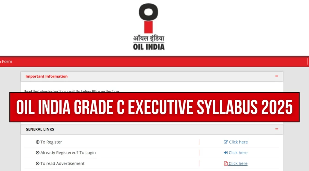 OIL India Grade C Executive Syllabus 2025 and Exam Pattern, Check Detailed Official Syllabus 1 OIL India Grade C Executive Syllabus 2025