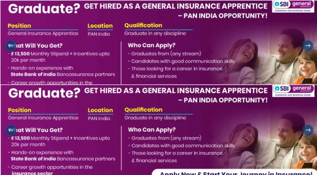 SBI General Insurance Apprentice Recruitment 2025, Check Details Here 1 SBI General Insurance Apprentice Recruitment 2025 Check Details Here