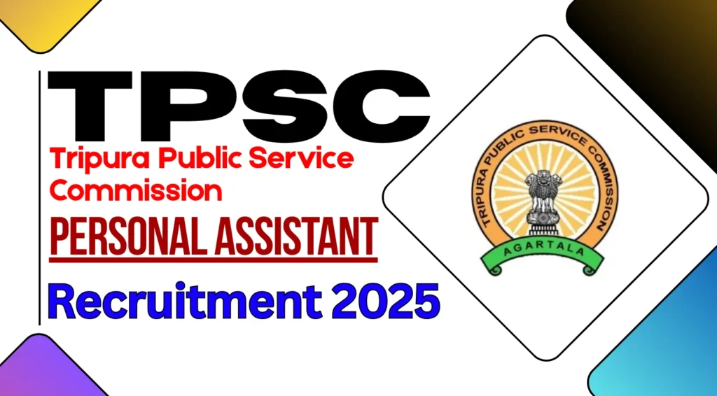 TPSC Personal Assistant Recruitment Notification 2025 Out for 100 Vacancies, Apply From 29 Aug 1 TPSC Personal Assistant Recruitment Notification 2025