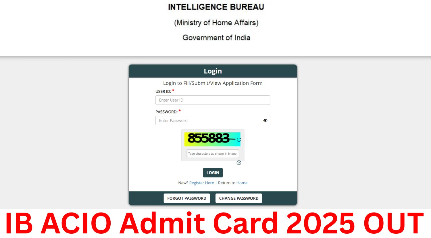 IB ACIO Admit Card 2025 Released @ mha.gov.in – Direct Download Link Active 1 IB ACIO Admit Card 2025 Released @ mha.gov.in – Direct Download Link Active