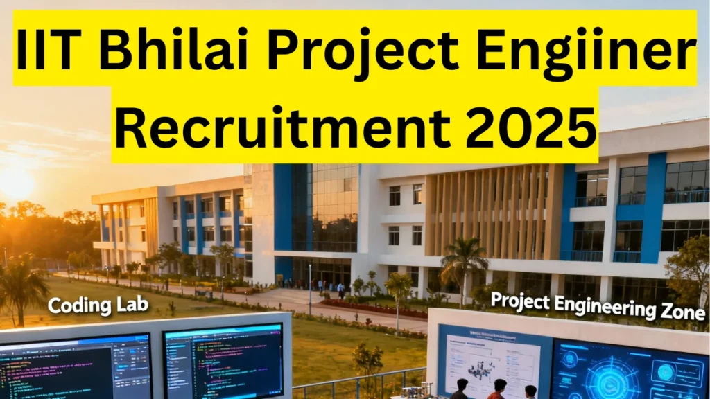 IIT Bhilai Recruitment 2025 Notification Out for Project Engineer Posts 1 IIT Bhilai Project Engiiner Recruitment 2025