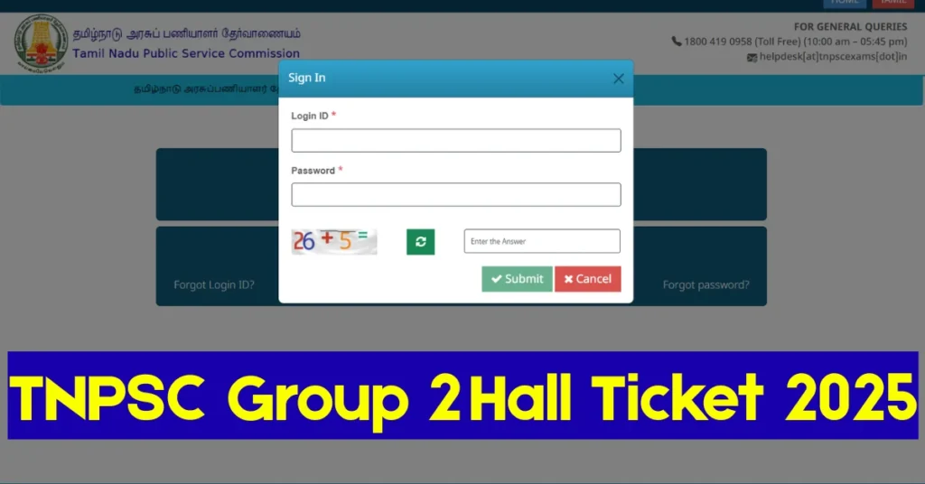 TNPSC Group 2 Hall Ticket 2025 Out, Prelims Exam on September 28 1 TNPSC Group 2 Hall Ticket 2025