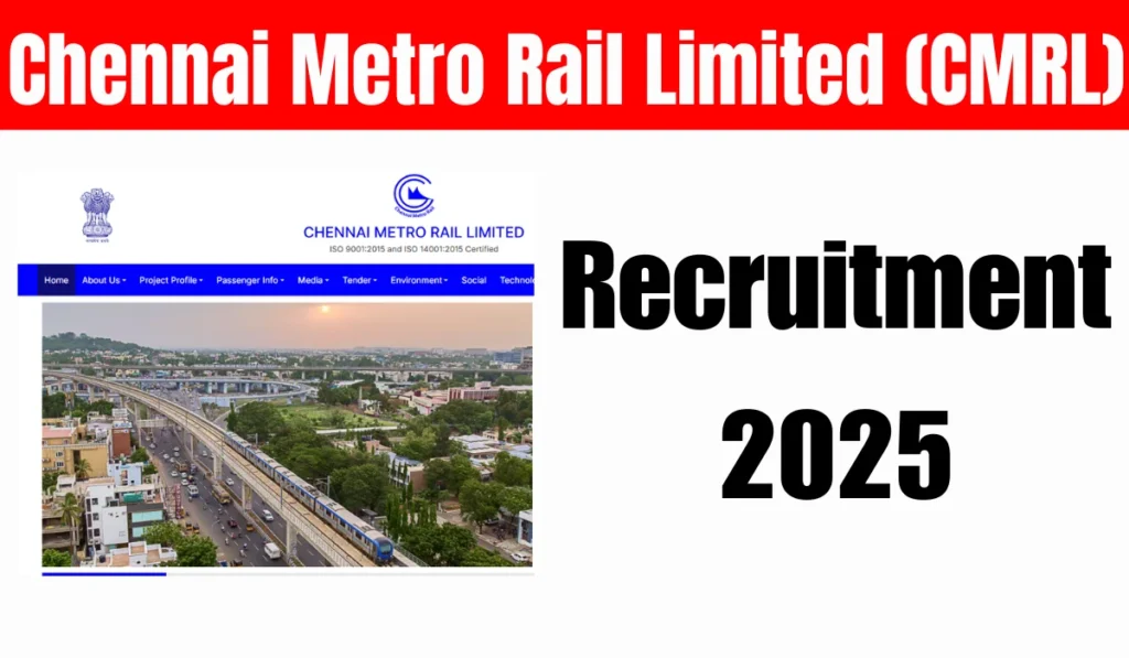 CMRL Recruitment 2025 Through DMRC: Walk-In for Technician & Supervisor Posts 1 CMRL Recruitment 2025 Through DMRC