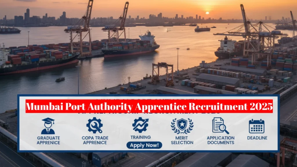 Mumbai Port Authority Apprentice Recruitment 2025 - Apply for 116 Graduate & COPA Trade Apprentice Posts 1 Mumbai Port Authority Apprentice Recruitment 2025 - Apply for 116 Graduate & COPA Trade Apprentice Posts