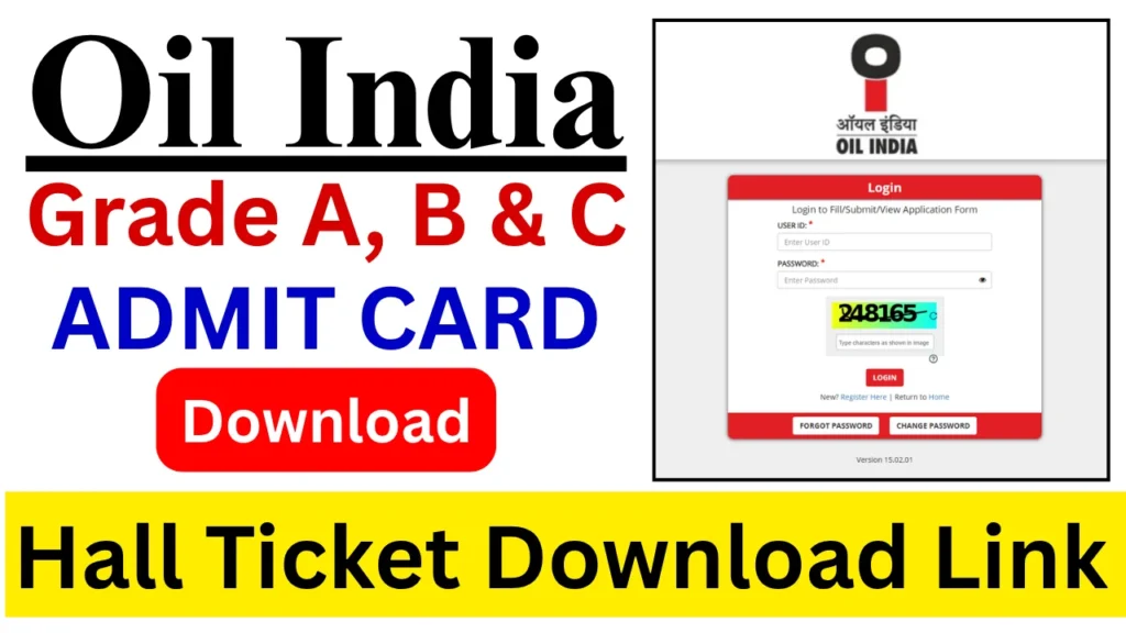 Oil India Grade A B C Admit Card 2025 Out, Download Hall Ticket for 103 Vacancies 1 Oil India Grade A B C Admit Card 2025 Out, Download Hall Ticket for 103 Vacancies