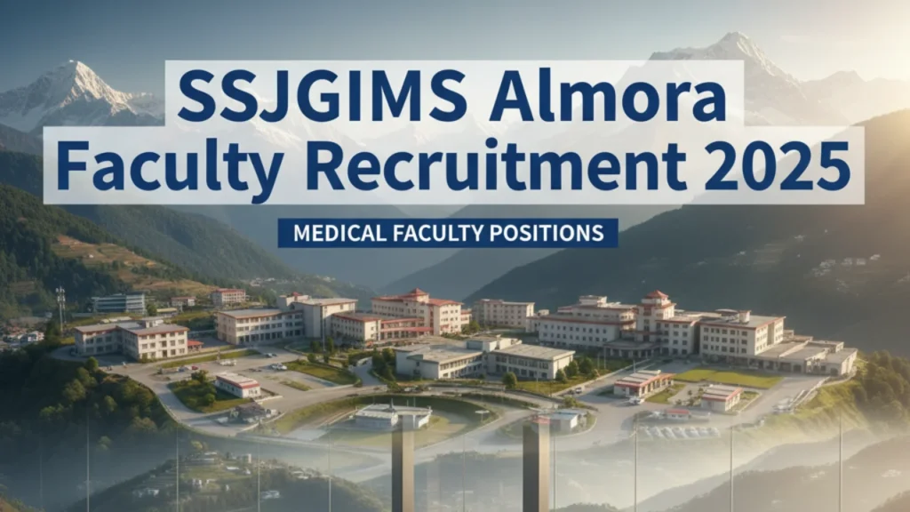 SSJGIMS Almora Recruitment 2025: Walk-In for 88 Professor, Associate & Assistant Professor Posts 1 SSJGIMS Almora Recruitment 2025: Walk-In for 88 Professor, Associate & Assistant Professor Posts