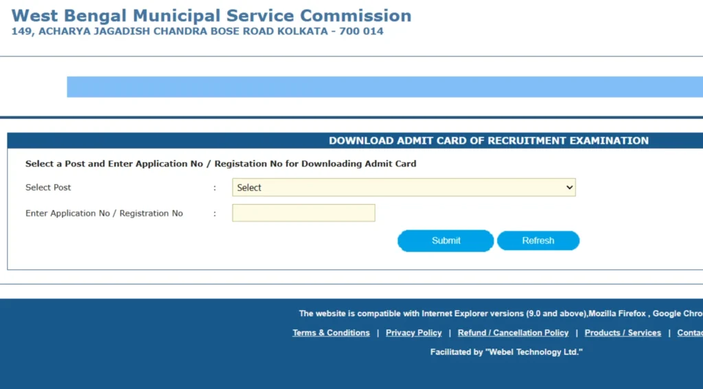 WBMSC Sub-Assistant Engineer Civil Admit Card 2025 Out For 2nd November Exam, Call Letter Download Link Active 1 WBMSC Sub-Assistant Engineer Civil Admit Card 2025