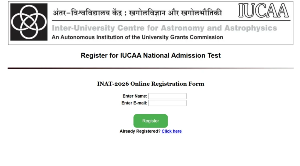 IUCAA INAT 2026 Notification Out, Apply Online for Ph.D and Joint M.Sc Programme 1 IUCAA INAT 2026 Notification Out, Apply Online for Ph.D and Joint M.Sc Programme