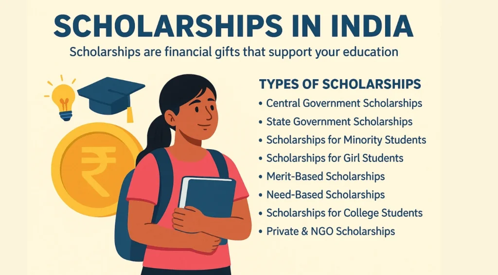 Scholarship in India 2025: Complete Guide for School and College Students 1 Scholarship in India 2025: Complete Guide for School and College Students