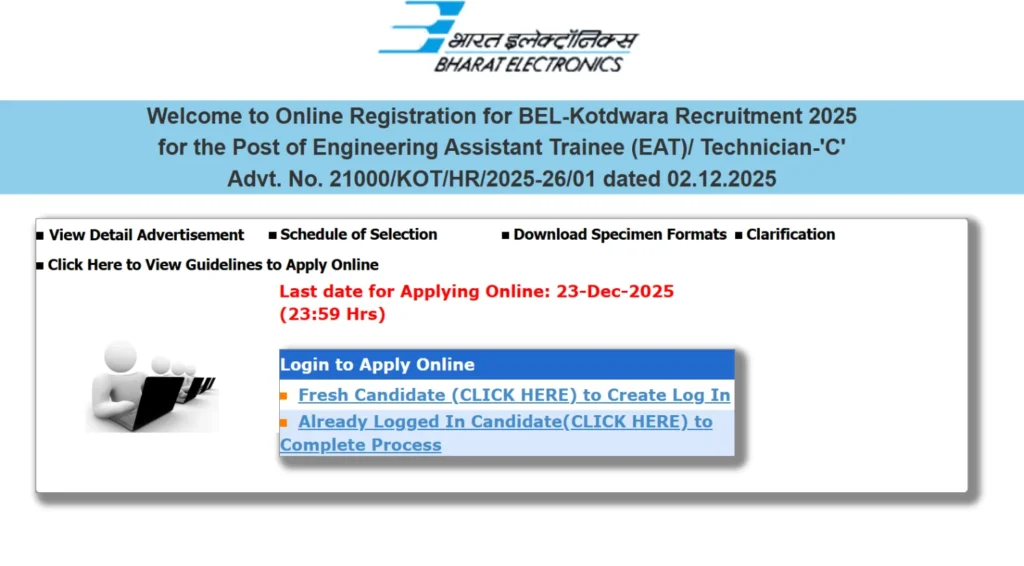 BEL Kotdwara Engineering Assistant Trainee & Technician C Vacancy Notification Out 1 BEL Kotdwara Recruitment 2025